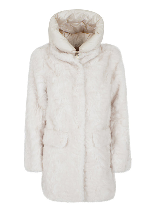 Yes Zee Cappotto Donna O060 Kl00 Avorio