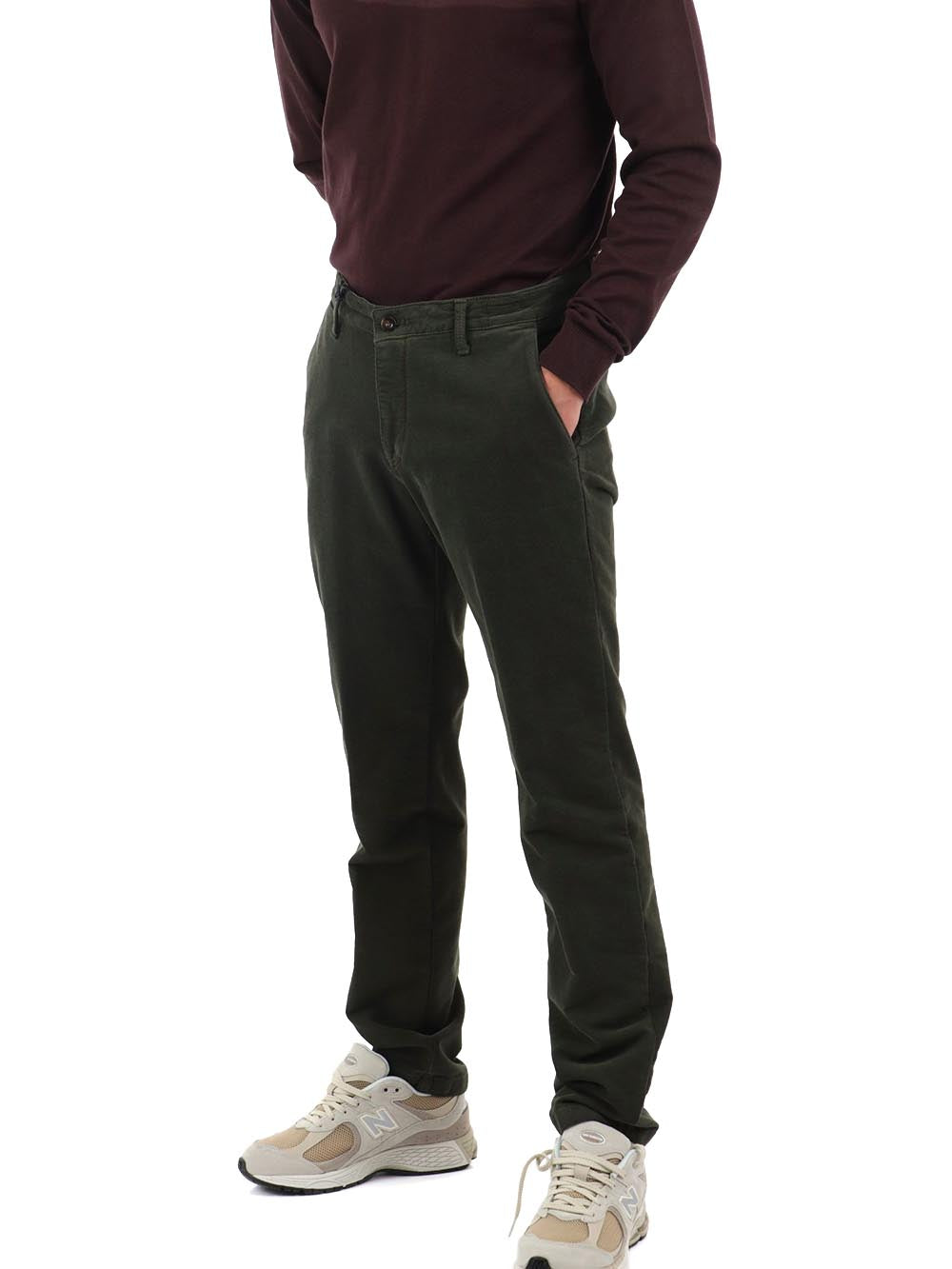 YOS Pantalone Uomo T910ts 200030 Verde militare