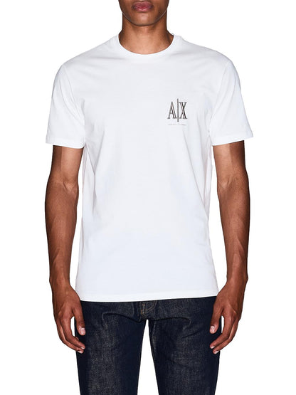 Armani Exchange T-shirt Uomo Xm000365 Af12308 Panna