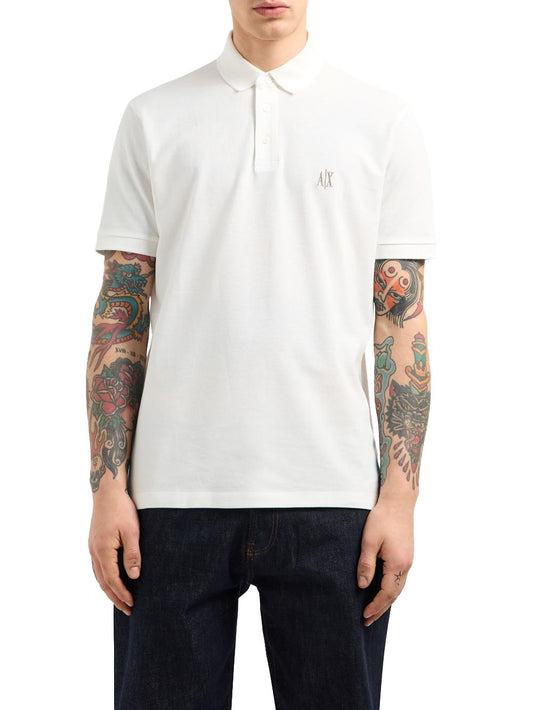 Armani Exchange Polo Uomo Xm000367 Af13022 Panna