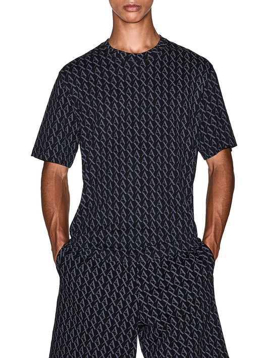 Armani Exchange T-shirt Uomo Xm001228 Af10356 Nero