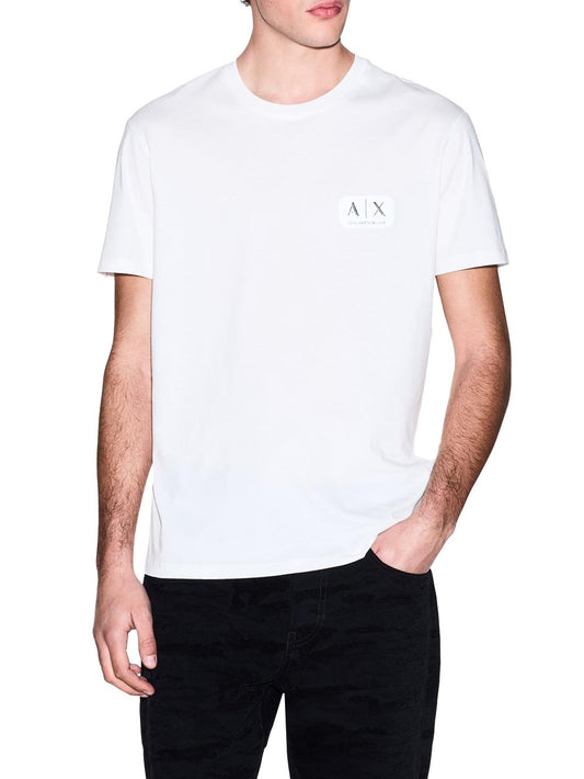 Armani Exchange T-shirt Uomo Xm002178 Af12308 Panna
