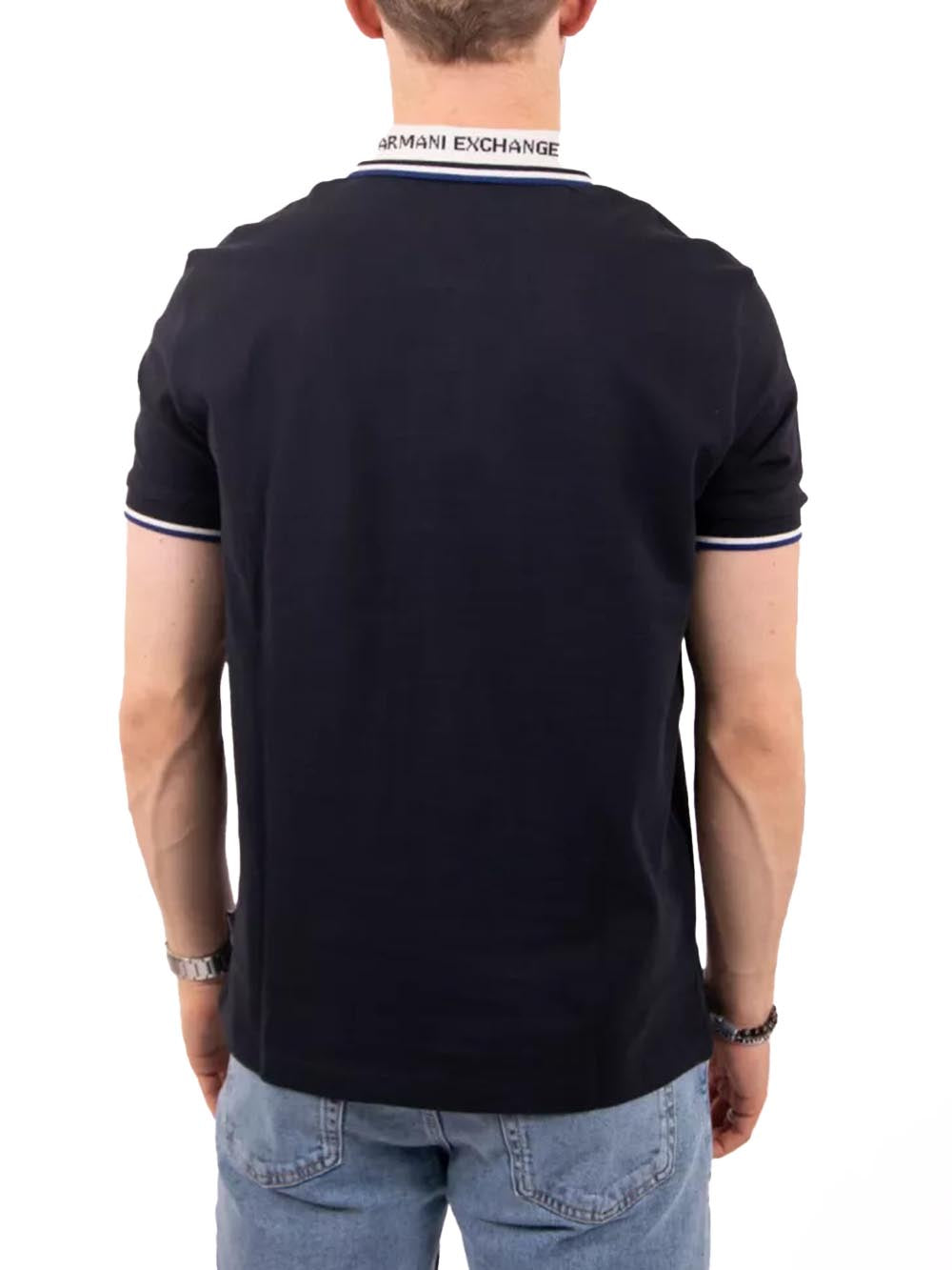 Armani Exchange Polo Uomo Xm002350 Af10366 Blu