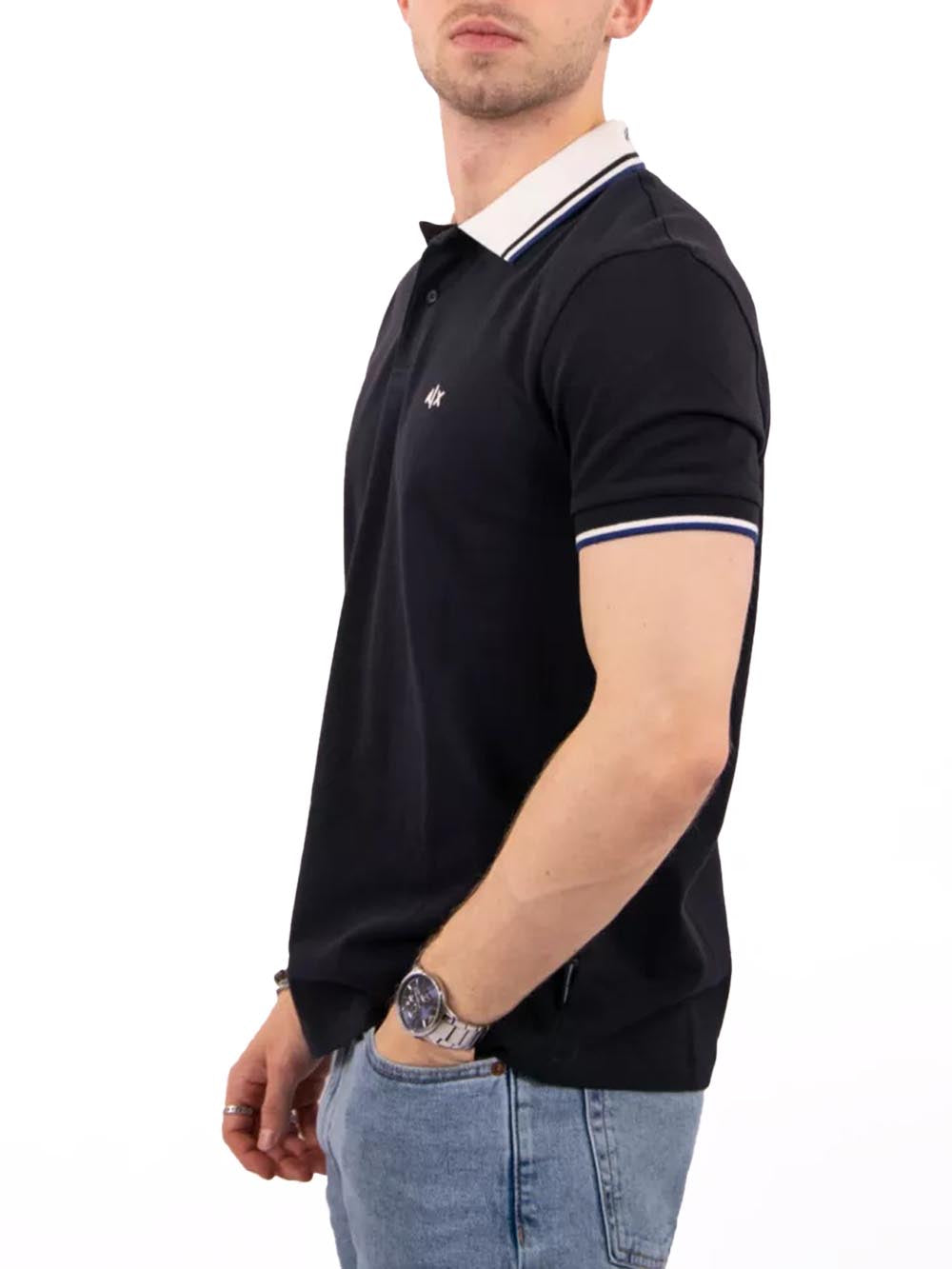 Armani Exchange Polo Uomo Xm002350 Af10366 Blu