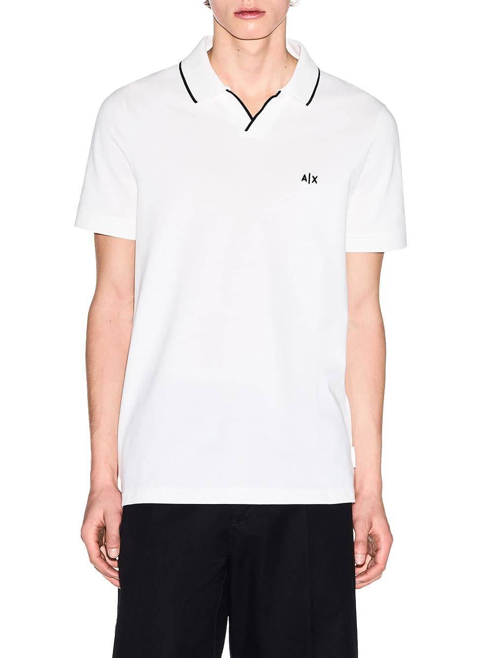 Armani Exchange Polo Uomo Xm002401 Af10366 Panna