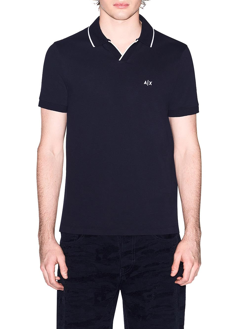 Armani Exchange Polo Uomo Xm002401 Af10366 Blu