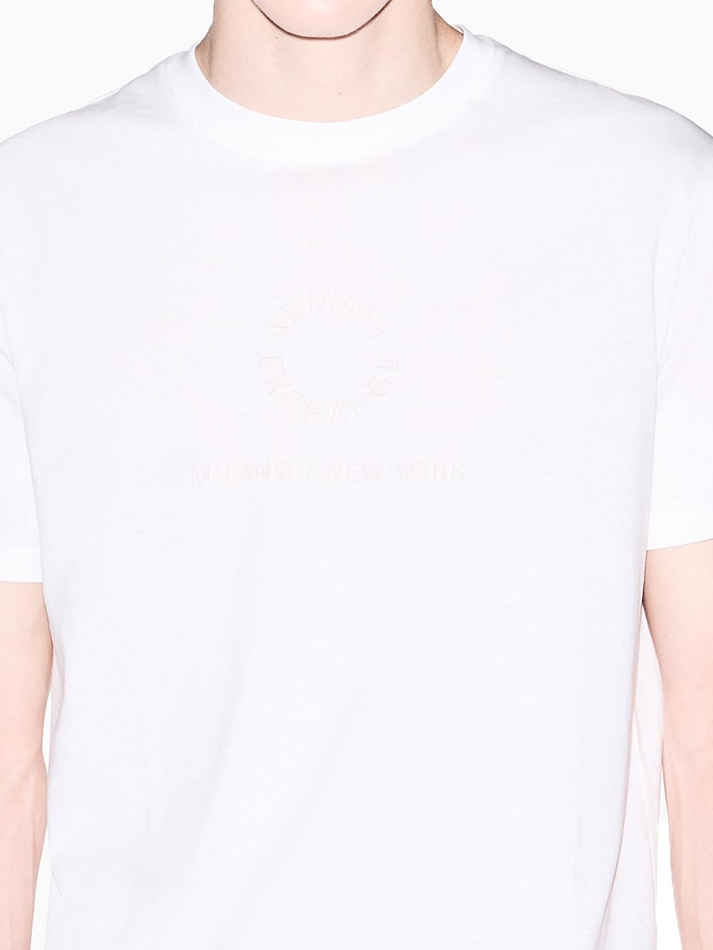 Armani Exchange T-shirt Uomo Xm002450 Af10356 Panna