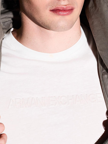 Armani Exchange T-shirt Uomo Xm002467 Af10356 Panna