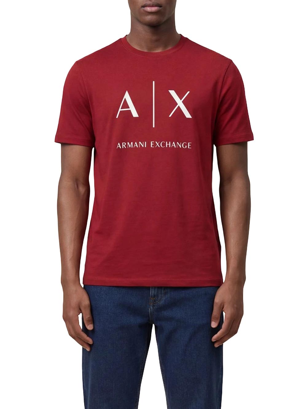 Armani Exchange T-shirt Uomo Xm002683 Af10356 Bordeaux