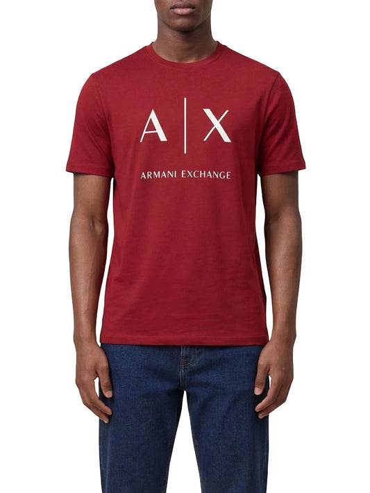 Armani Exchange T-shirt Uomo Xm002683 Af10356 Bordeaux