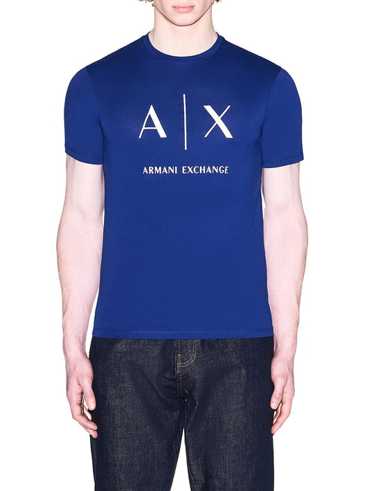 Armani Exchange T-shirt Uomo Xm002683 Af10356 Bluette