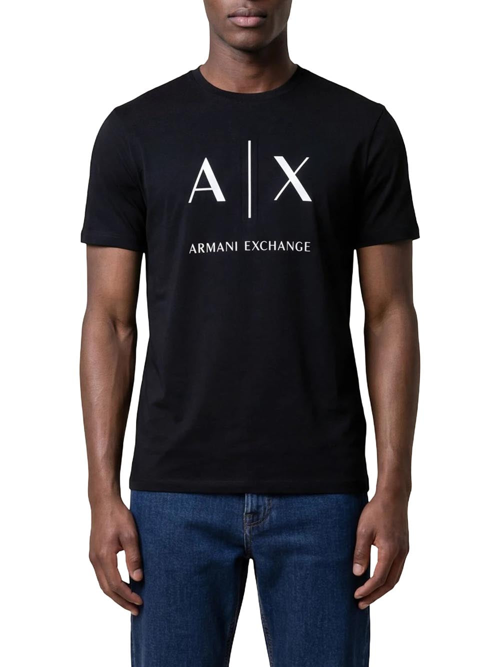 Armani Exchange T-shirt Uomo Xm002683 Af10356 Nero