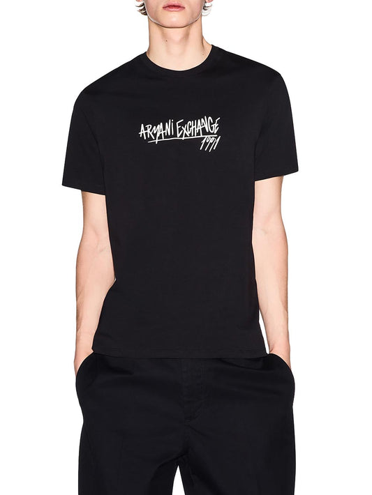 Armani Exchange T-shirt Uomo Xm002789 Af10356 Nero