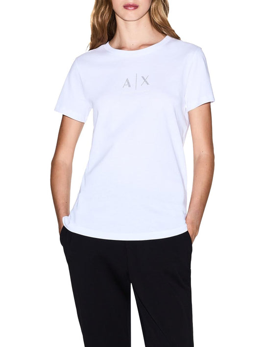 Armani Exchange T-shirt Donna Xw001459 Af10356 Bianco