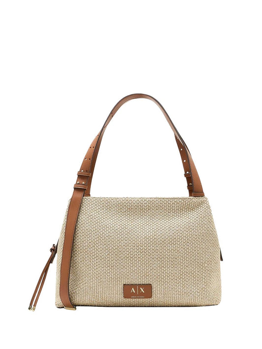 Armani Exchange Borsa Shopping Donna Xw002603 Af22683 Panna