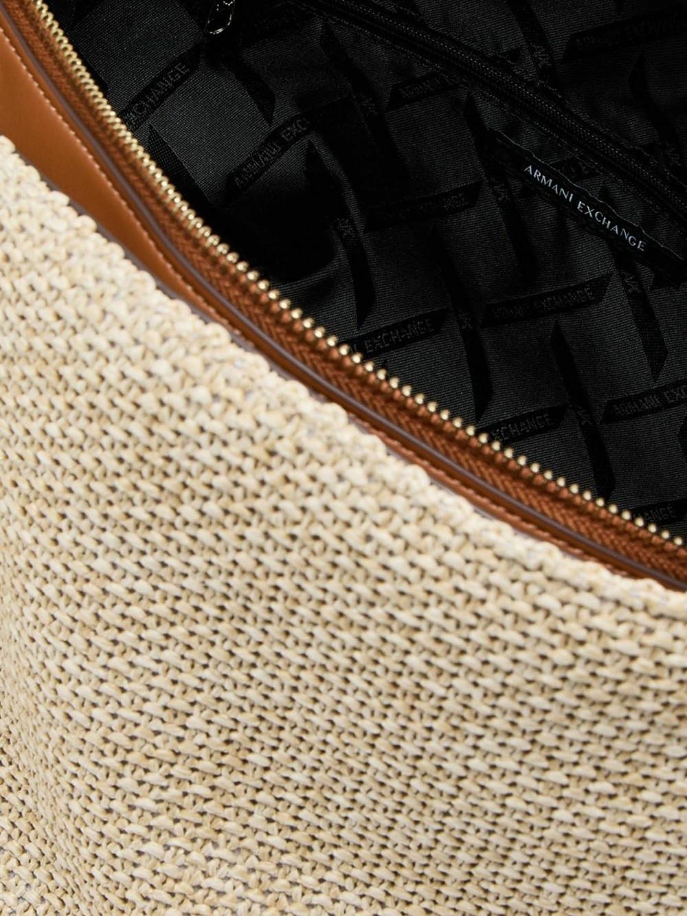 Armani Exchange Borsa Shopping Donna Xw002603 Af22683 Panna