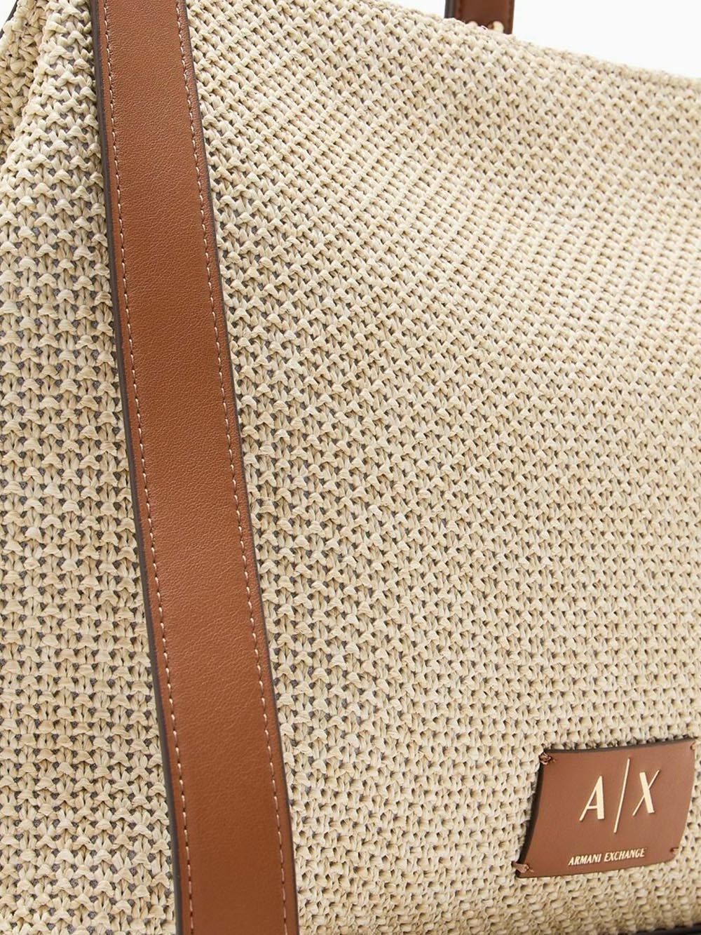 Armani Exchange Borsa Shopping Donna Xw002603 Af22683 Panna