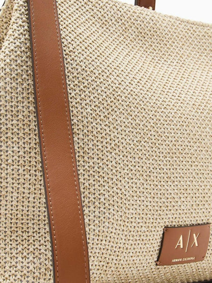 Armani Exchange Borsa Shopping Donna Xw002603 Af22683 Panna