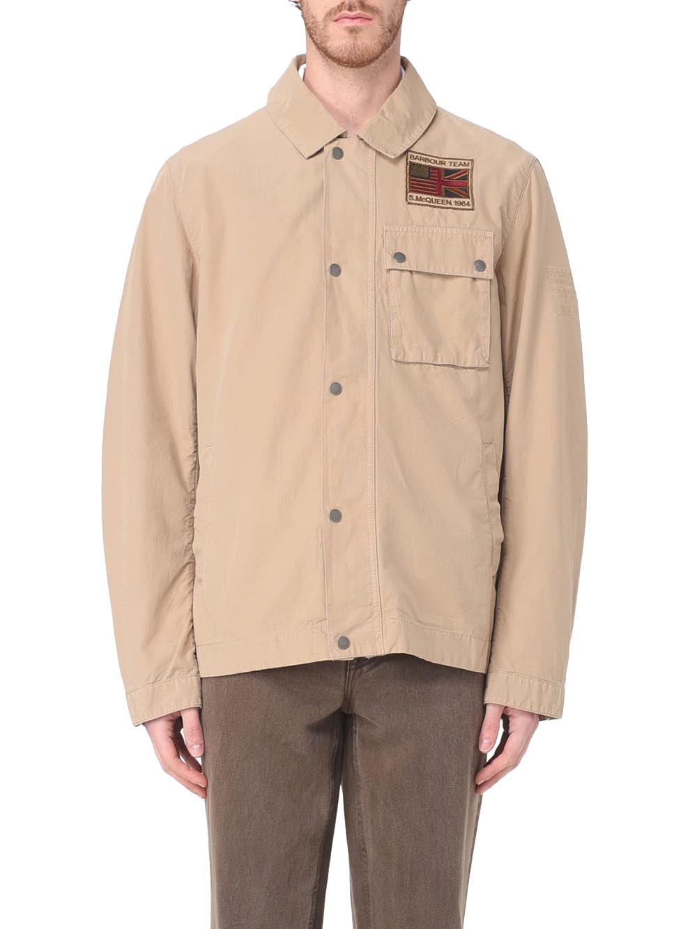 WORKERS CASUAL Barbour International Giubbino Uomo Mca0976 Beige