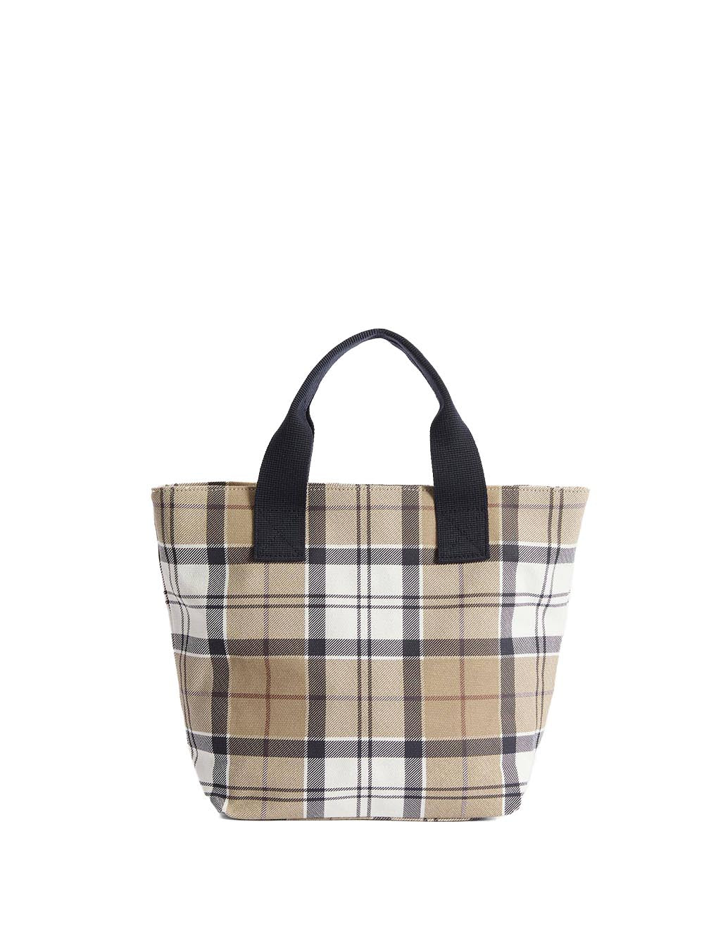 MAISY TARTAN TOTE BAG Barbour Borsa a Mano Donna Lba0468 Panna/Beige