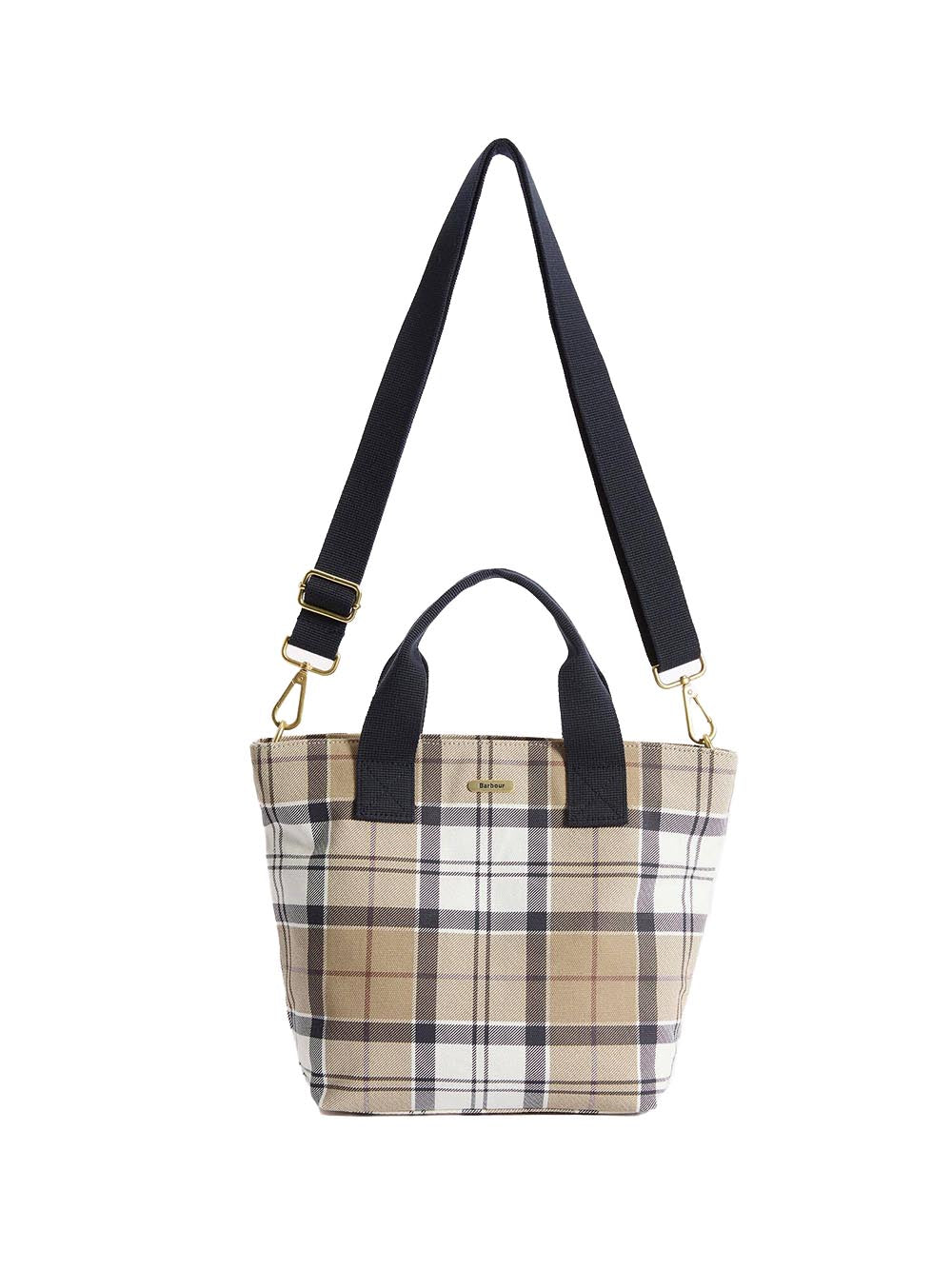 MAISY TARTAN TOTE BAG Barbour Borsa a Mano Donna Lba0468 Panna/Beige