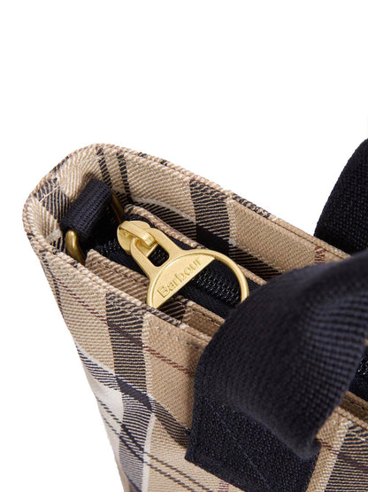 MAISY TARTAN TOTE BAG Barbour Borsa a Mano Donna Lba0468 Panna/Beige