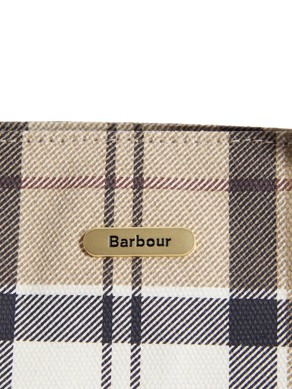MAISY TARTAN TOTE BAG Barbour Borsa a Mano Donna Lba0468 Panna/Beige