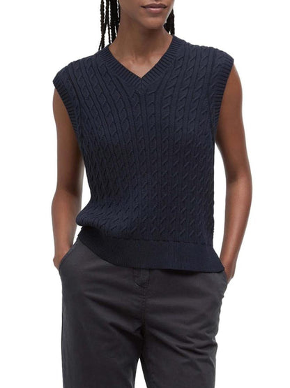 HARTLAND SLEEVELESS Barbour Gilet Donna Lkn1637 Blu