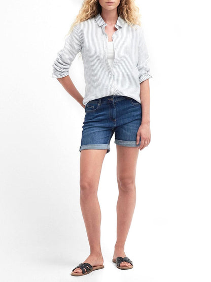 MARINE SHIRT Barbour Camicia Donna Lsh1315 Bianco/celeste