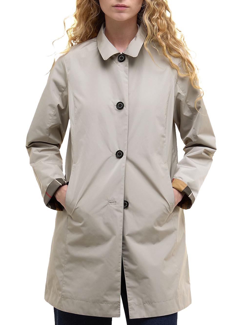 BABBITY SHOWERPROOF Barbour Impermeabile Donna Lsp0233 Beige