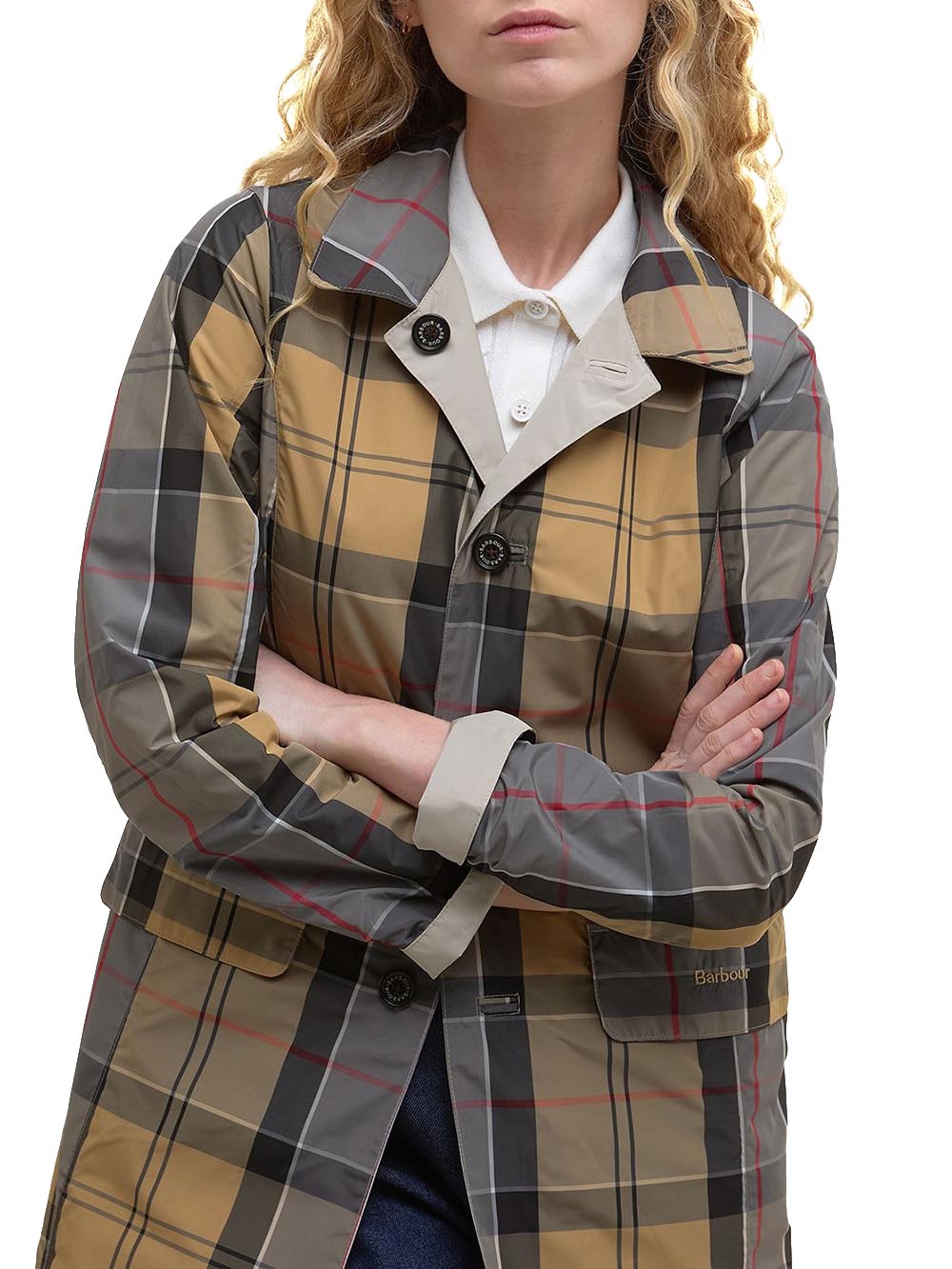 BABBITY SHOWERPROOF Barbour Impermeabile Donna Lsp0233 Beige