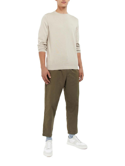 PIMA COTTON CREW Barbour Maglia Uomo Mkn0932 Beige