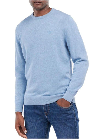 PIMA COTTON CREW Barbour Maglia Uomo Mkn0932 Azzurro