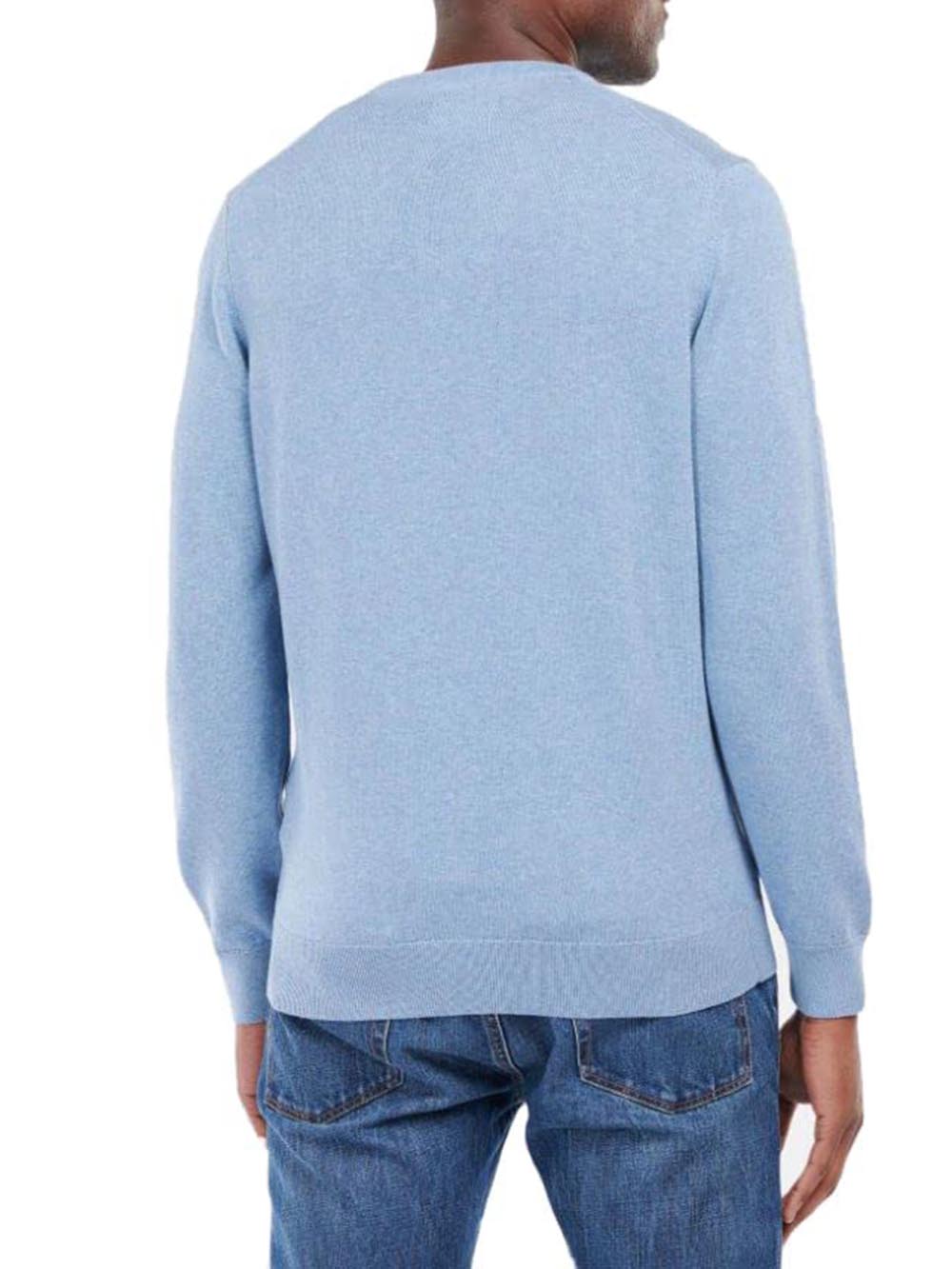 PIMA COTTON CREW Barbour Maglia Uomo Mkn0932 Azzurro