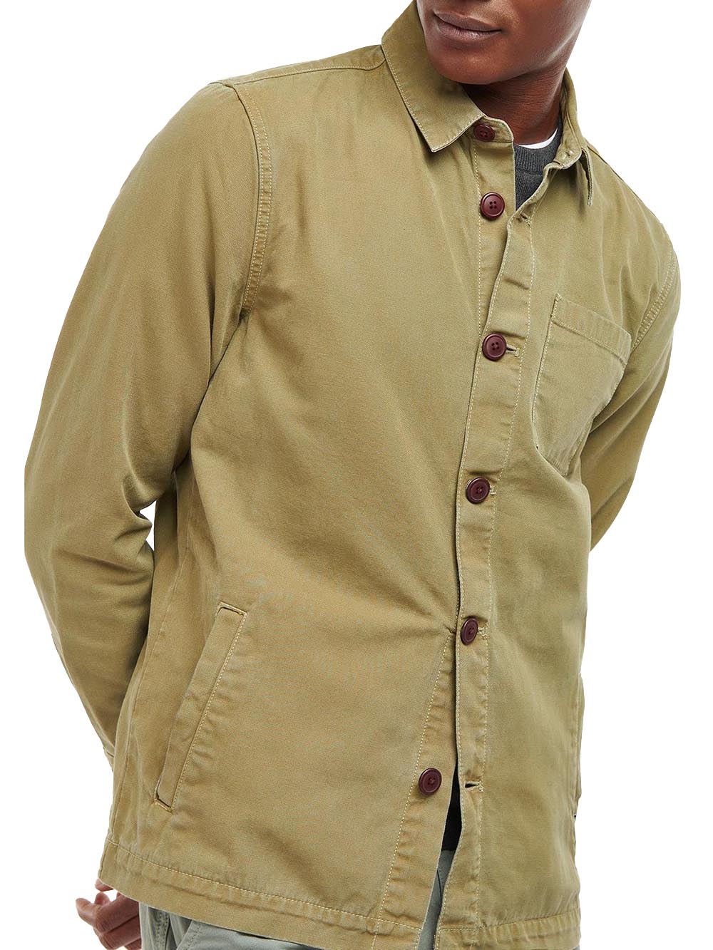 WASHED OVERSHIRT Barbour Camicia Uomo Mos0281 Verde