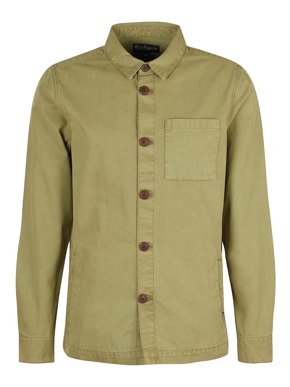 WASHED OVERSHIRT Barbour Camicia Uomo Mos0281 Verde