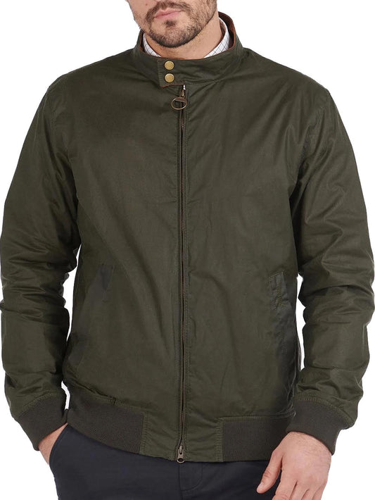 LIGHTWEIGHT ROYSTON WAX Barbour Giubbino Uomo Mwx1350 Verde oliva