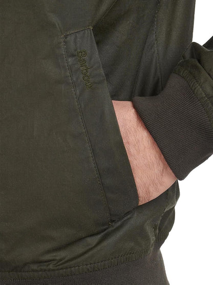 LIGHTWEIGHT ROYSTON WAX Barbour Giubbino Uomo Mwx1350 Verde oliva
