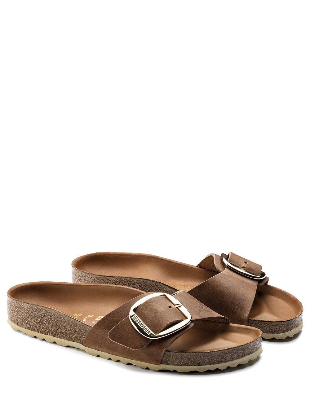 madrid big buckle Birkenstock Ciabatta Donna 1006525 Cognac