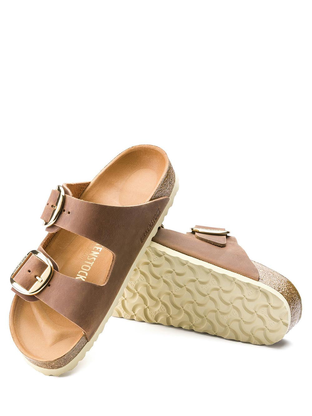 arizona big buckle Birkenstock Ciabatta Donna 1011073 Cognac