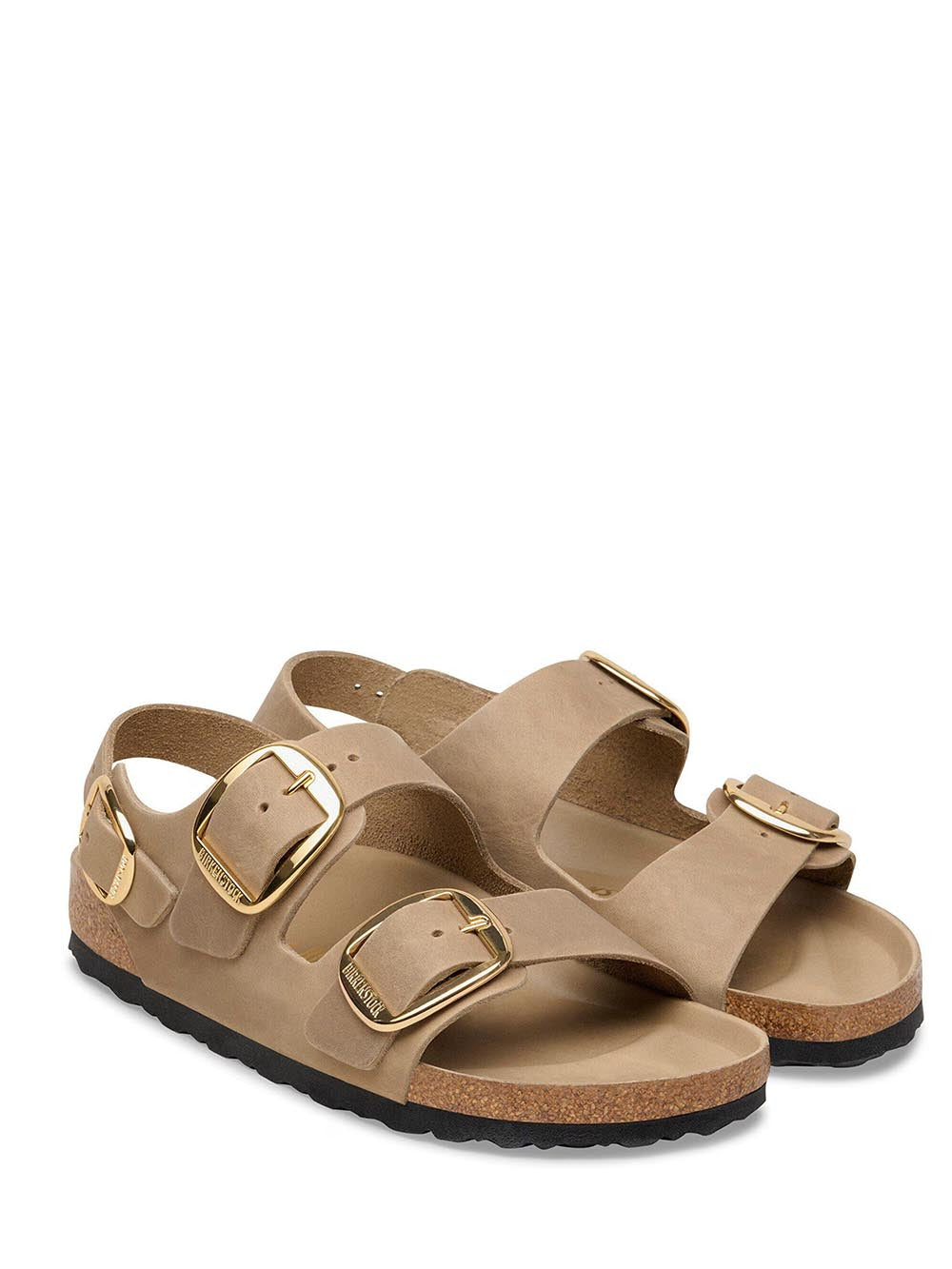 milano big buckle Birkenstock Ciabatta Donna 1031782 Tabacco brown