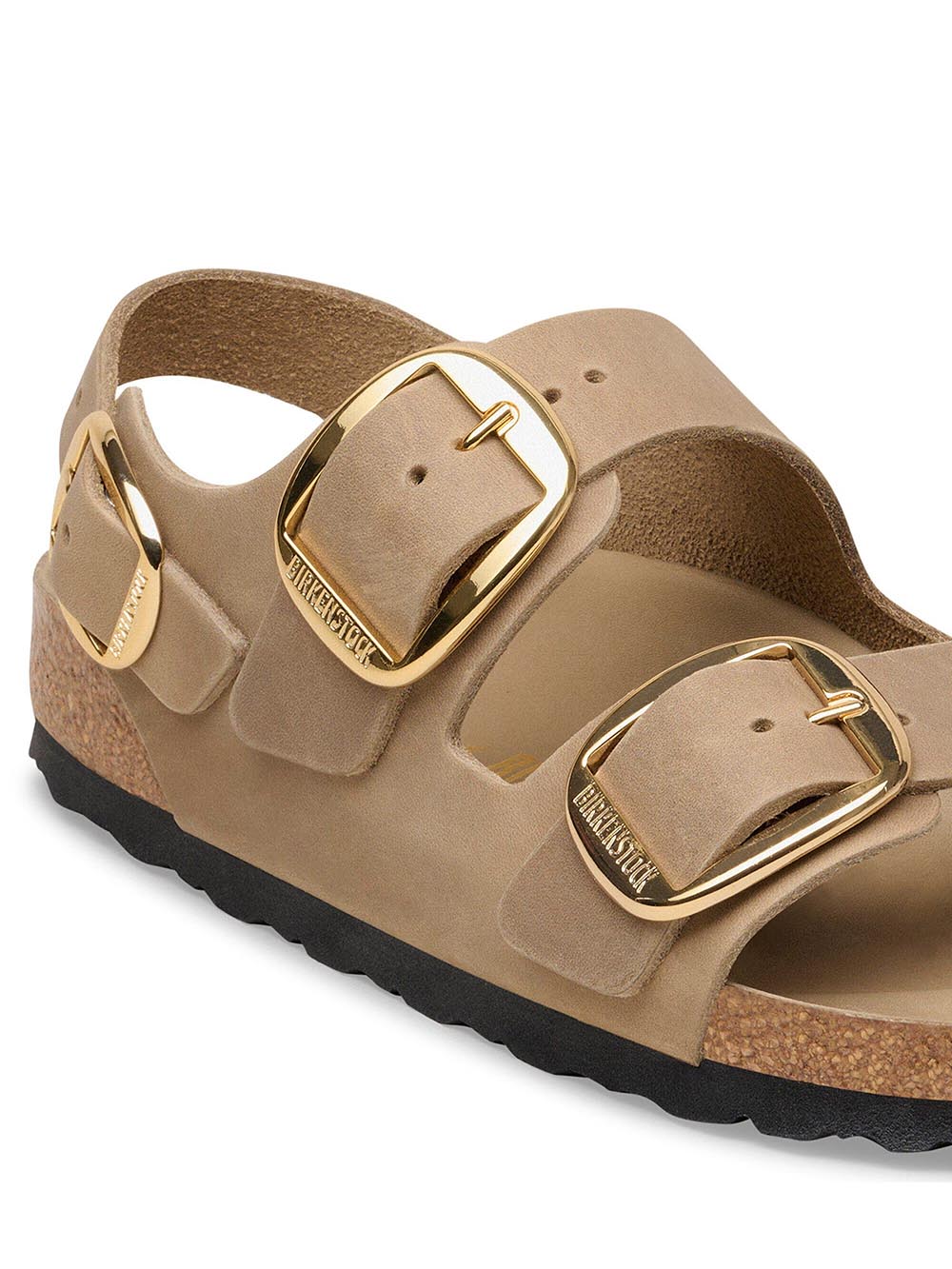milano big buckle Birkenstock Ciabatta Donna 1031782 Tabacco brown