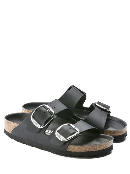 arizona big buckle Birkenstock Ciabatta Donna 1011075 Nero