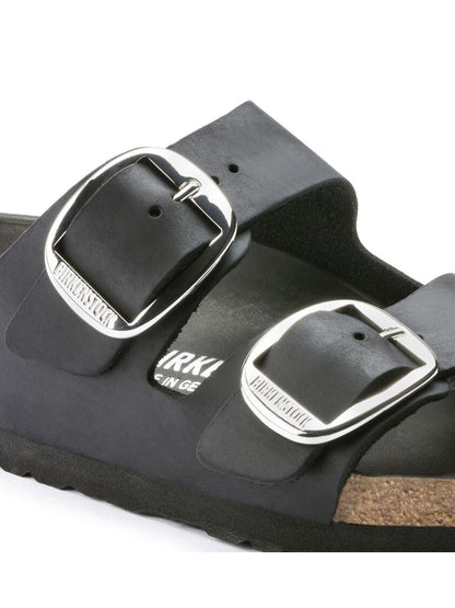 arizona big buckle Birkenstock Ciabatta Donna 1011075 Nero