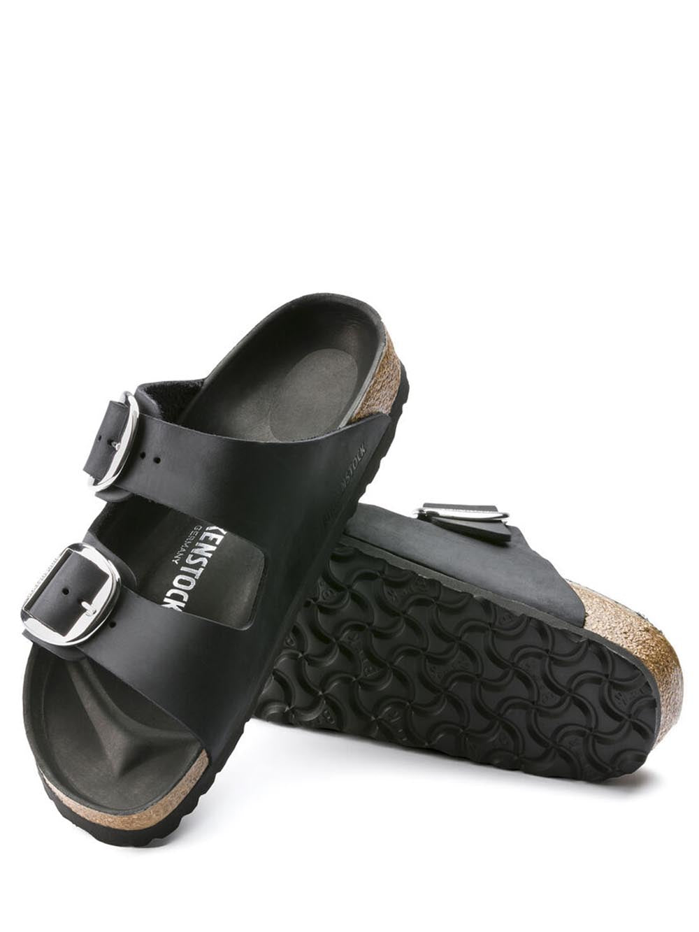 arizona big buckle Birkenstock Ciabatta Donna 1011075 Nero