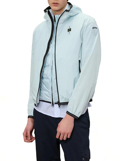 FARRIN Blauer Giubbino Uomo 26sbluc11018 007110 Celeste