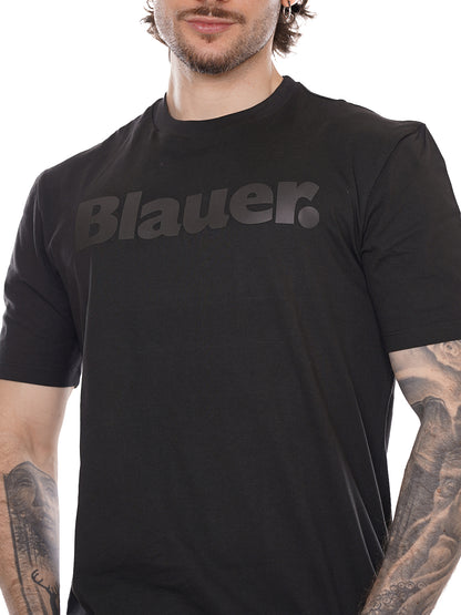 BOURN Blauer T-shirt Uomo 26sbluh02287 007480 Nero