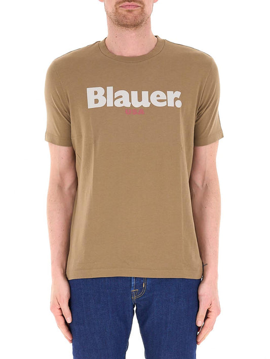 ERNST Blauer T-shirt Uomo 26sbluh02299 007439 Nocciola