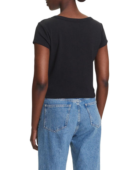 Calvin Klein Jeans T-shirt Donna Lv047c200g Nero