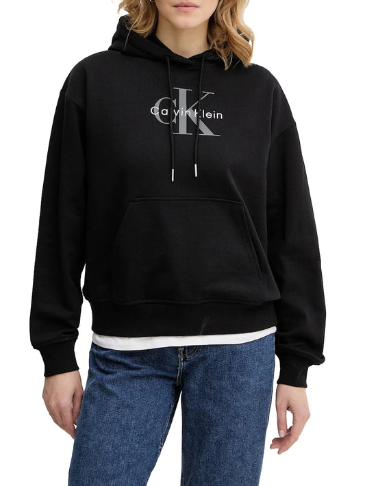 Calvin Klein Jeans Felpa Donna Lv047e221g Nero